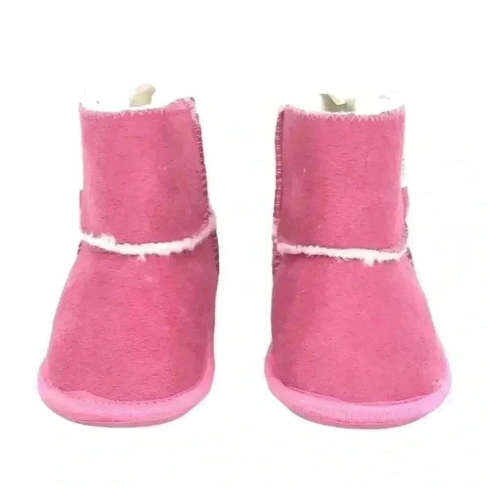 Rileyroos Caters Baby Booties 18–24M Hot Pink Suede Walker Shoes NWT Flexible